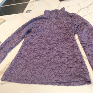 Lace turtleneck
